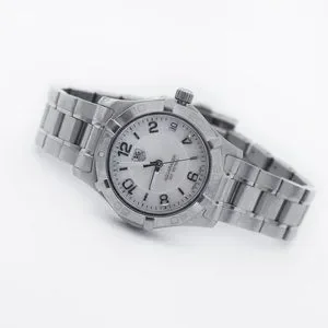 TAG HEUER AQUARACER WAF1311 MOP STEEL QUARTZ WATCH Tag Heuer WAF1311 Aquaracer 33MM M.O.P Dial 3 Jewels Swiss  main image 3